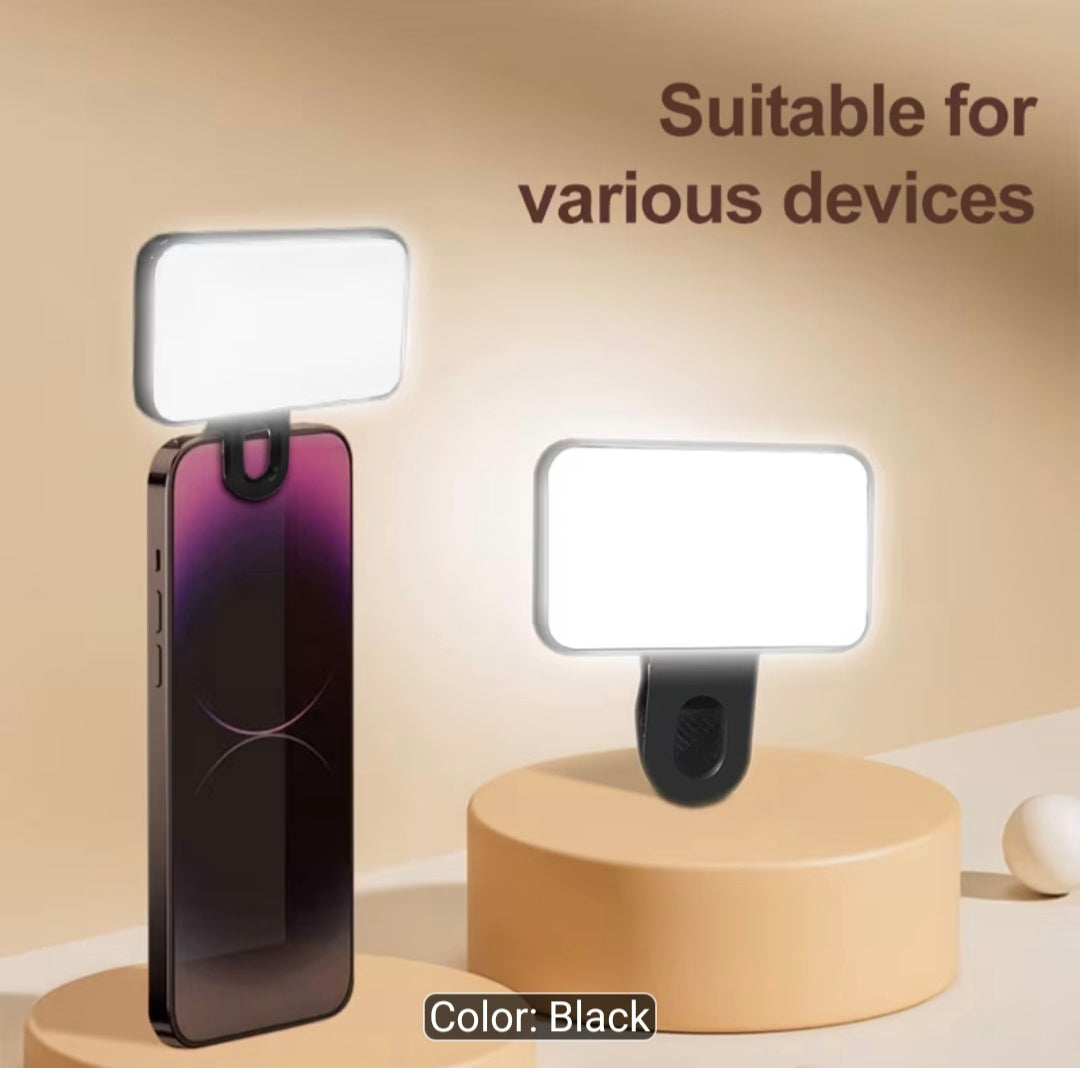 Portable Clip-On LED Selfie & Video Fill Light
