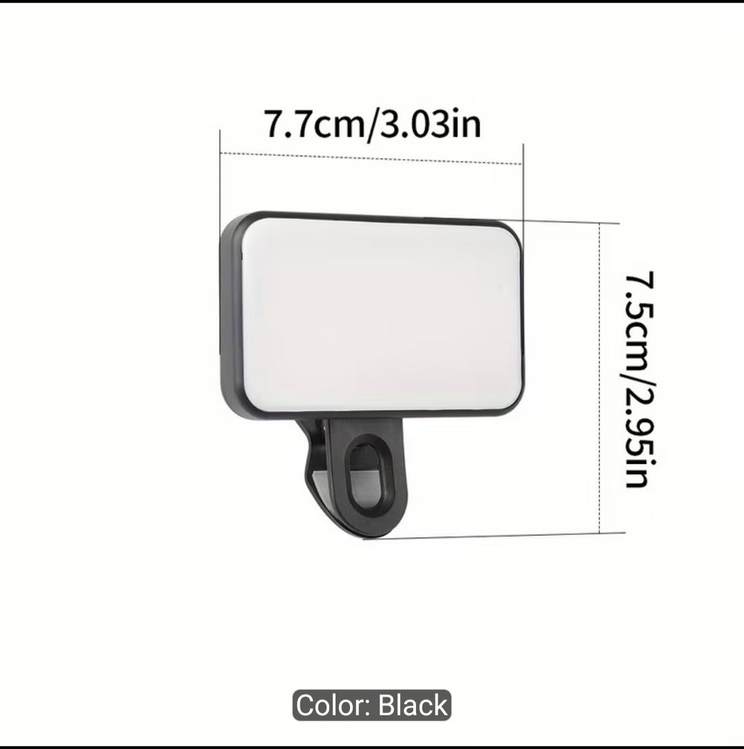 Portable Clip-On LED Selfie & Video Fill Light